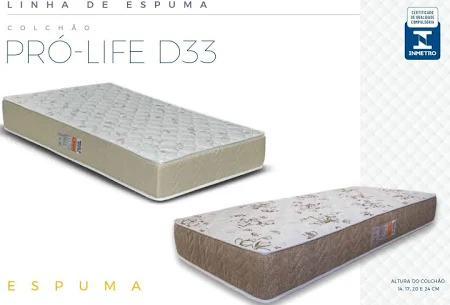 COLCHÃO SOLTEIRO 188X88X17 D33 PRO-LIFE - COLCHOBEL imagem 3