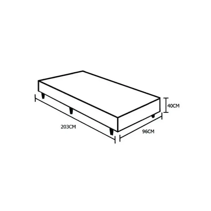 BASE BOX SOLTIERÃO 96X203X40 BLINDADO imagem 2