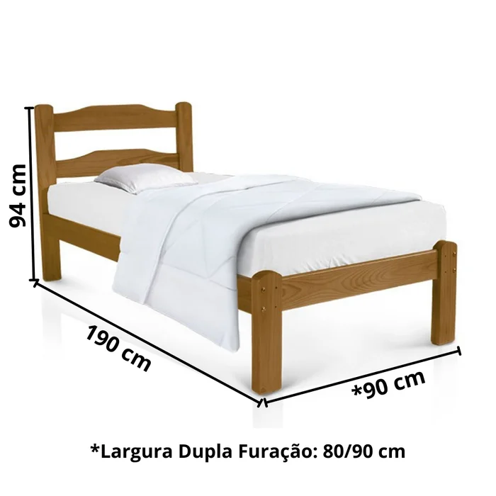 CAMA SOLTEIRO MADEIRA imagem 2